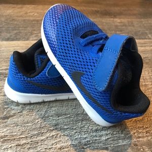 Blue Nike sneakers